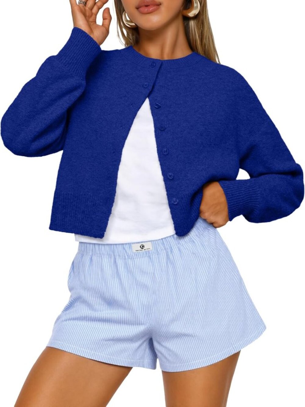 Cropped Cardigan Sweaters for Women Fall Fashion Clothes 2026